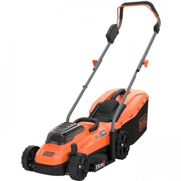 Tondeuse a Gazon BLACK+DECKER   18V BCMW3318L2-QW 33 cm - Jardin Jusqu'a 350 m² - 35 L avec 2 Batteries et 1 Chargeur