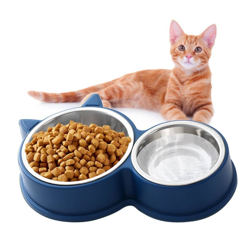 Double gamelle pour chat - IntiMeg - Image 1