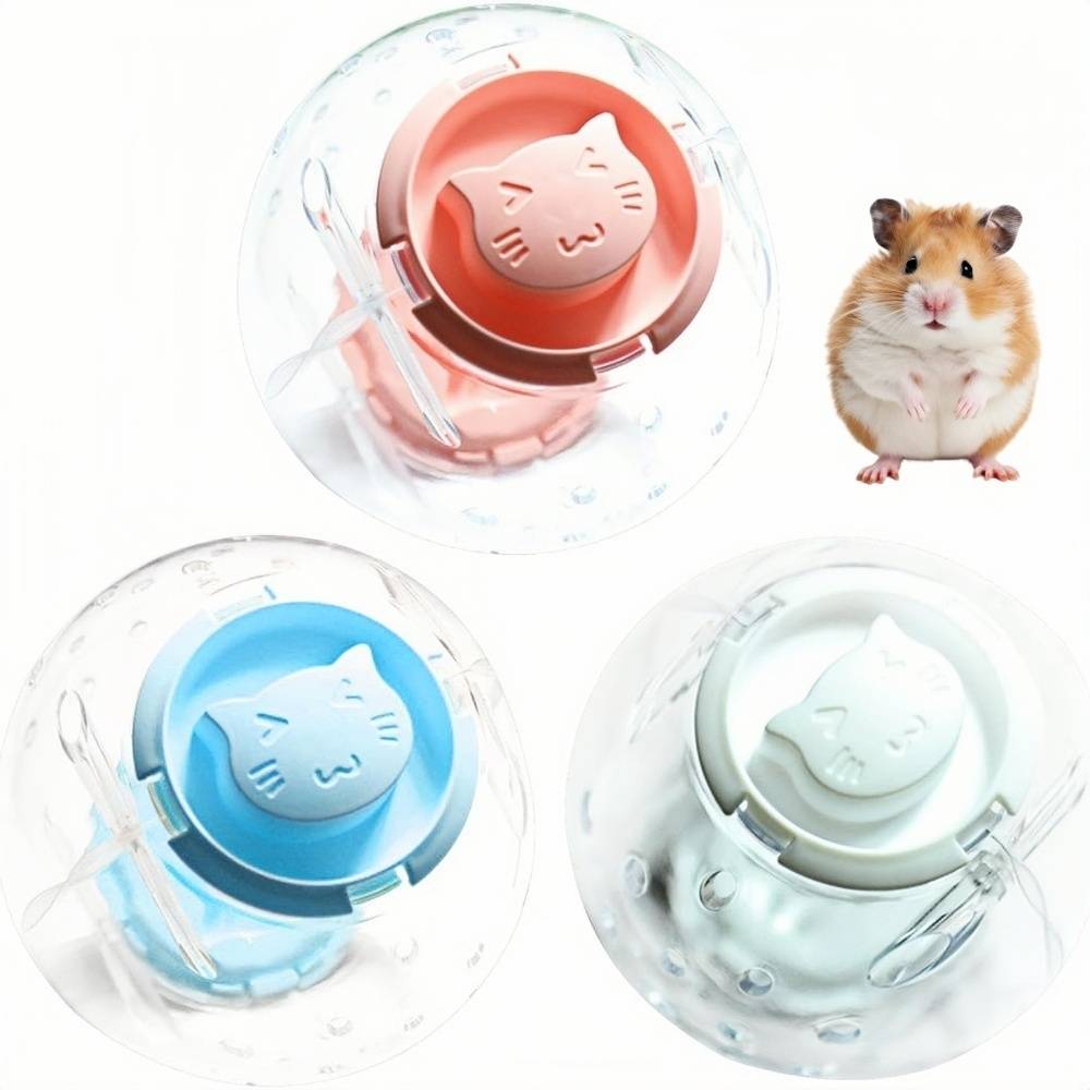 Lytech - Roue D'exercice Pour Hamster Trois Transparente, 3 Couleurs, Ouverture Sécurisée - Lytech - Image 1