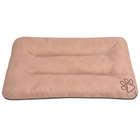 Matelas pour chiens tissu Oxford beige 100 x 70 x 8 cm - PANGIVO - Image 2
