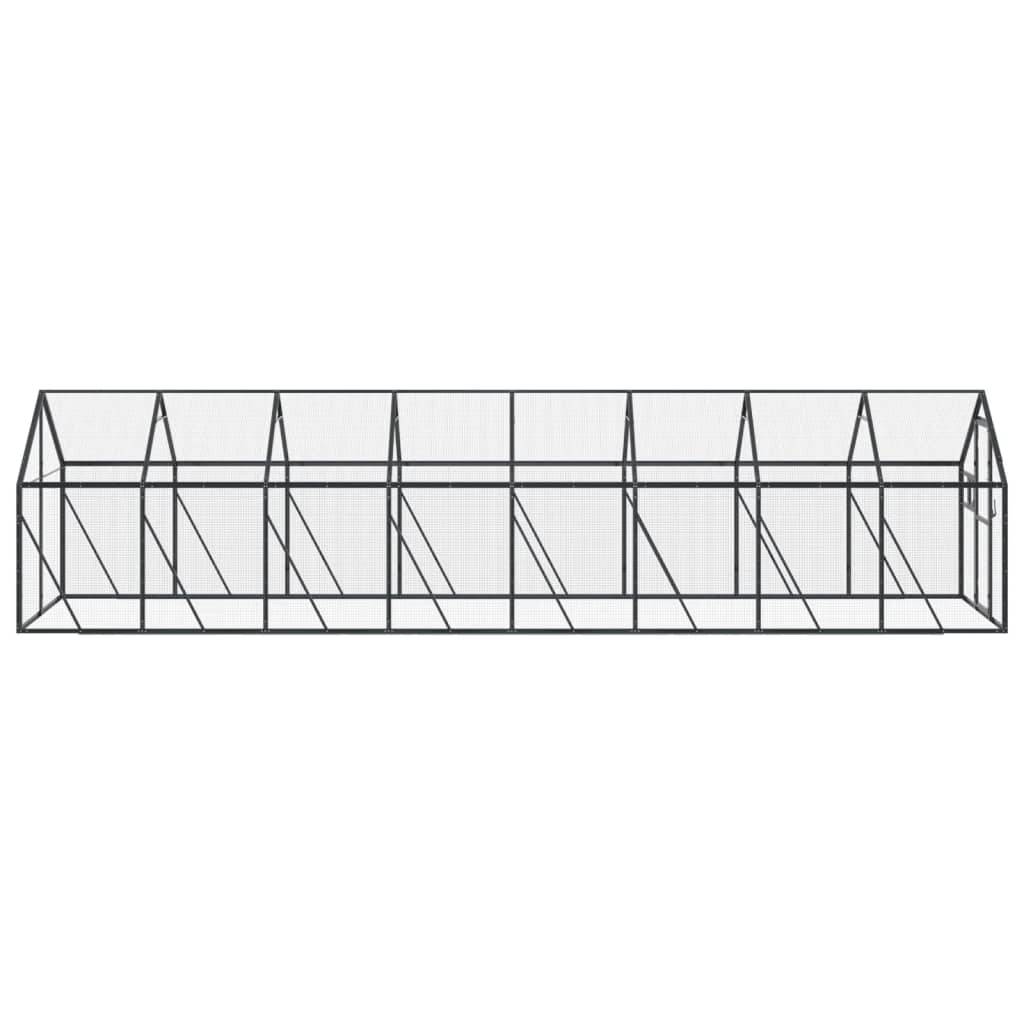 Grande Cage Aluminium Géante Élevage Anthracite 179x800cm - ComfortXL Outdoor Living - Image 4