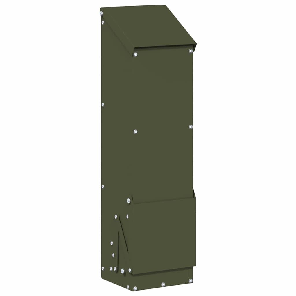 Vidaxl - Mangeoire pour poules Vert olive 13 x 12 x 51 cm vidaXL 874670 - Image 2