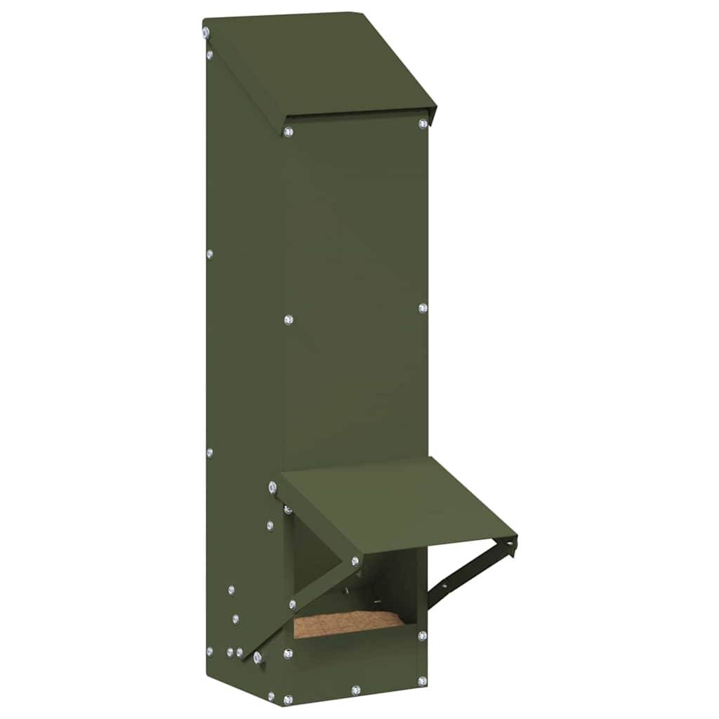 Vidaxl - Mangeoire pour poules Vert olive 13 x 12 x 51 cm vidaXL 874670 - Image 4