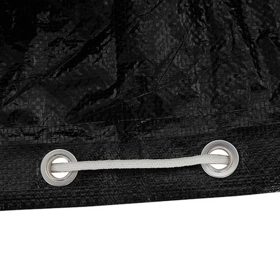 Lot de 2 Bâches de Protection en L pour Salon de Jardin PE Anti-UV Imperméable Extérieur Noir 185x185x90 cm – ComfortXL Outdoor Living - Image 9