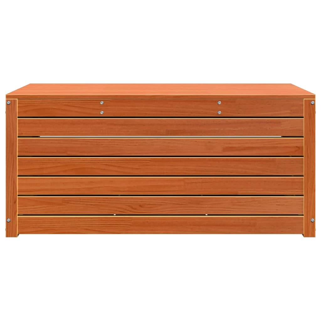 Boîte de rangement bois d'ingénierie brun cire 101 x 50.5 x 46.5 cm - PANGIVO - Image 6