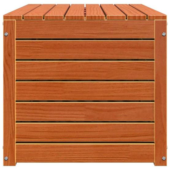 Boîte de rangement bois d'ingénierie brun cire 101 x 50.5 x 46.5 cm - PANGIVO - Image 7