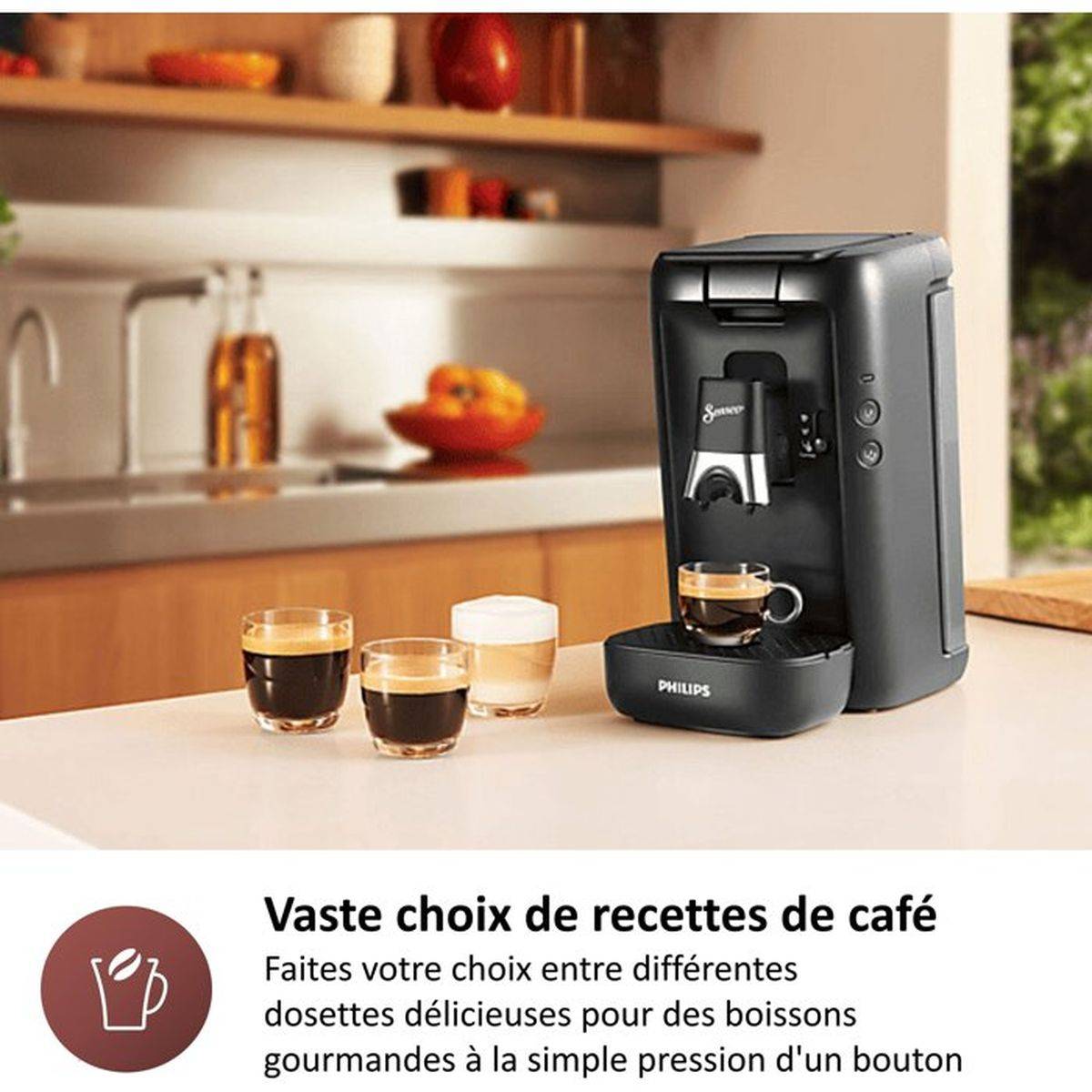 Philips - Cafetière à dosette ou capsule Philips CSA260/51 Machine a cafe adosettes Senseo Maestro gris CSA260/51 - Image 4