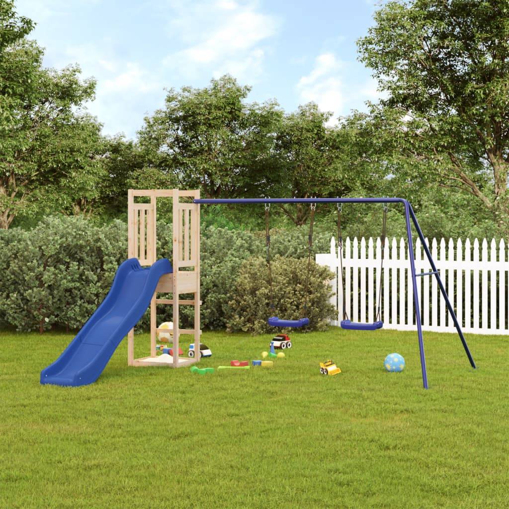 Aire de jeux d'extérieur - Jeu Plein air enfant bois de pin massif-JU1539 - Image 2