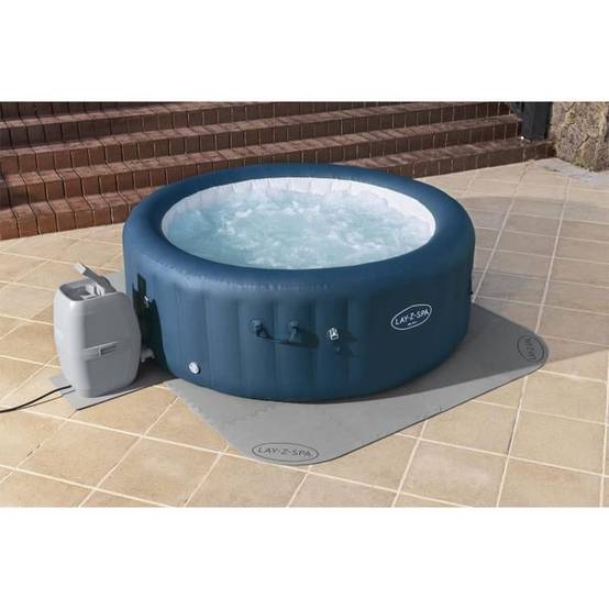 Bestway - Dalle de protection spa gonflable Lay-Z-Spa 196 x 196 cm, polyéthylène gris, kit 17 pièces, Bestway - Image 3