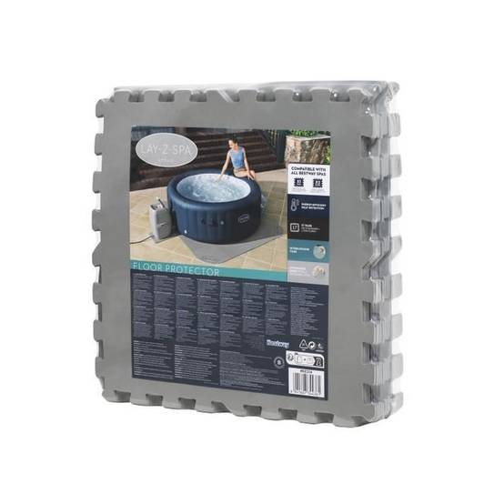 Bestway - Dalle de protection spa gonflable Lay-Z-Spa 196 x 196 cm, polyéthylène gris, kit 17 pièces, Bestway - Image 6