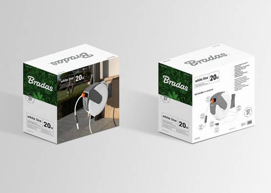Enrouleur de tuyau d’arrosage automatique 35m 1/2" White Line - Image 3