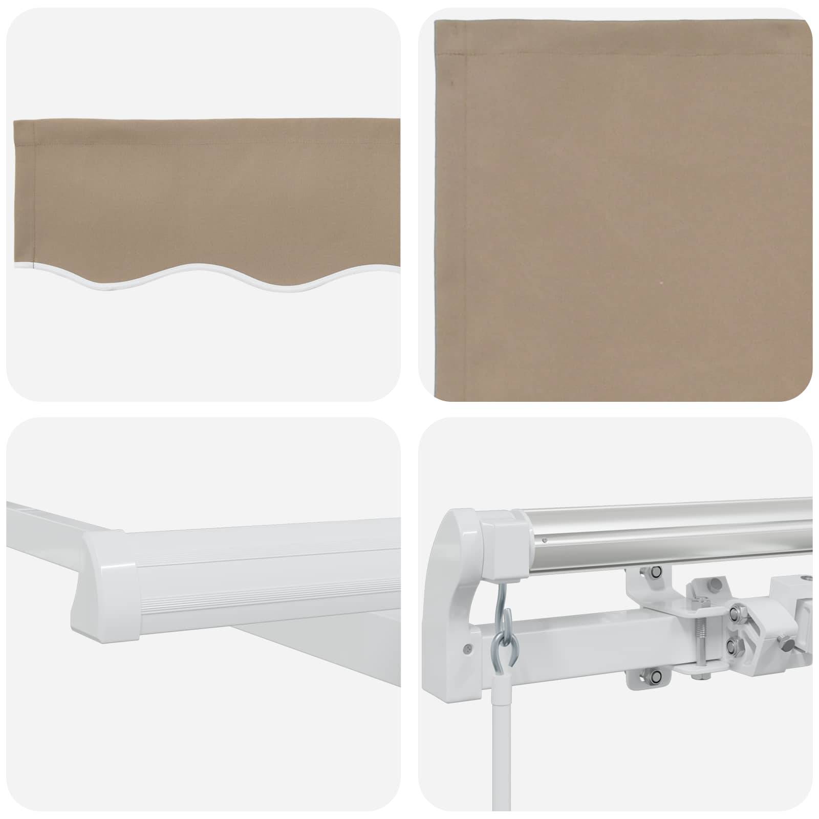 Prolenta Premium - Store banne aluminium thermolaqué beige 280 x 20 cm - Prolenta premium p3181.2 - Image 4