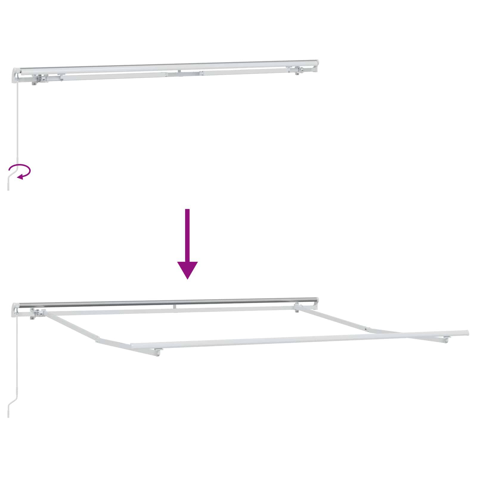 Prolenta Premium - Store banne aluminium thermolaqué beige  280 x 20 cm  - Prolenta premium p3181.2 - Image 5