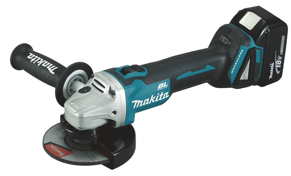 Meuleuse Ø 125 mm 18 V Li-Ion -MAKITA - avec 2 batteries 4Ah 18V - chargeur - MAKPAC - DGA504RMJ - Image 4