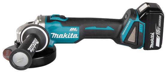 Meuleuse Ø 125 mm 18 V Li-Ion -MAKITA - avec 2 batteries 4Ah 18V - chargeur - MAKPAC - DGA504RMJ - Image 5