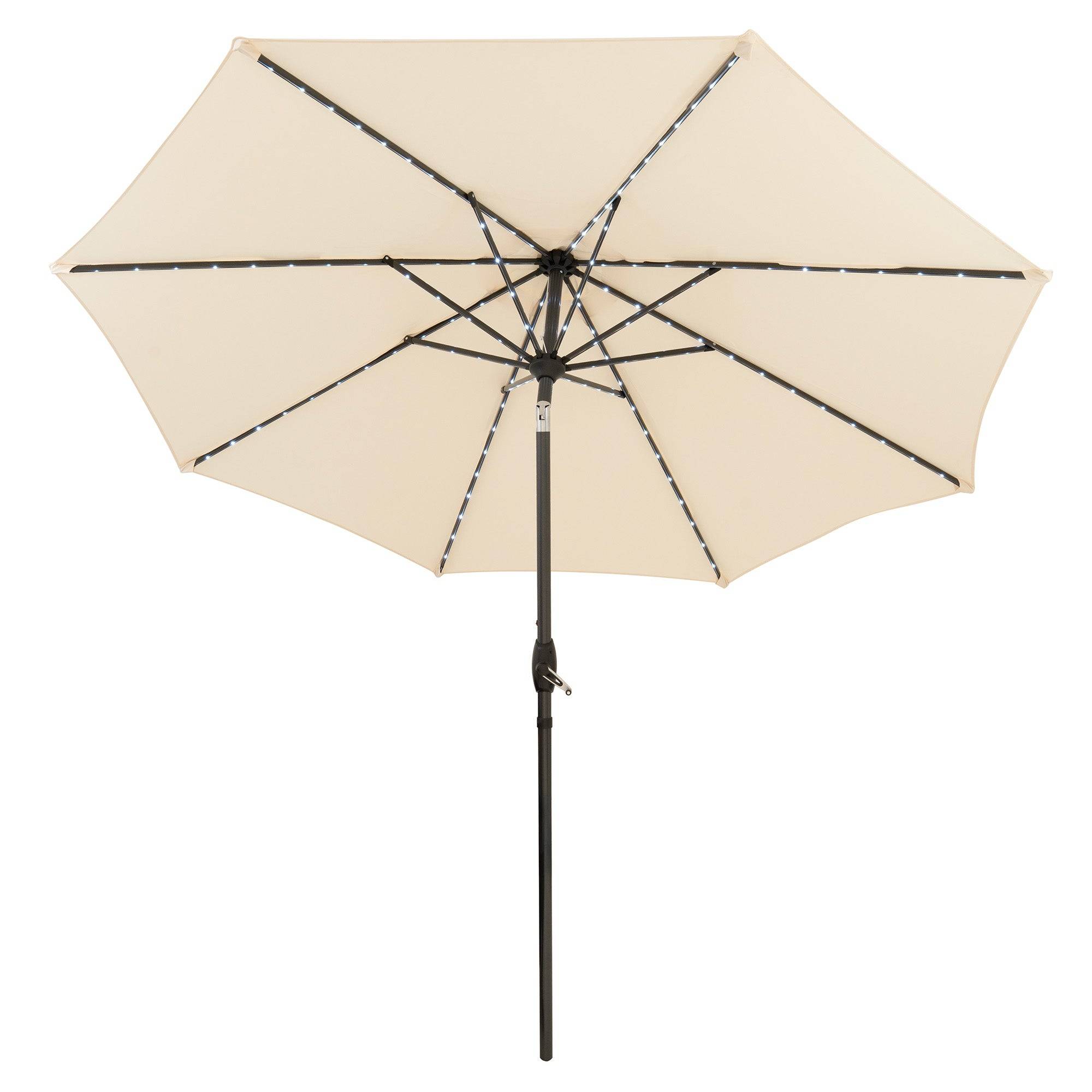 Monstershop - Parasol Inclinable à LED 2,7 m - Crème - Image 1