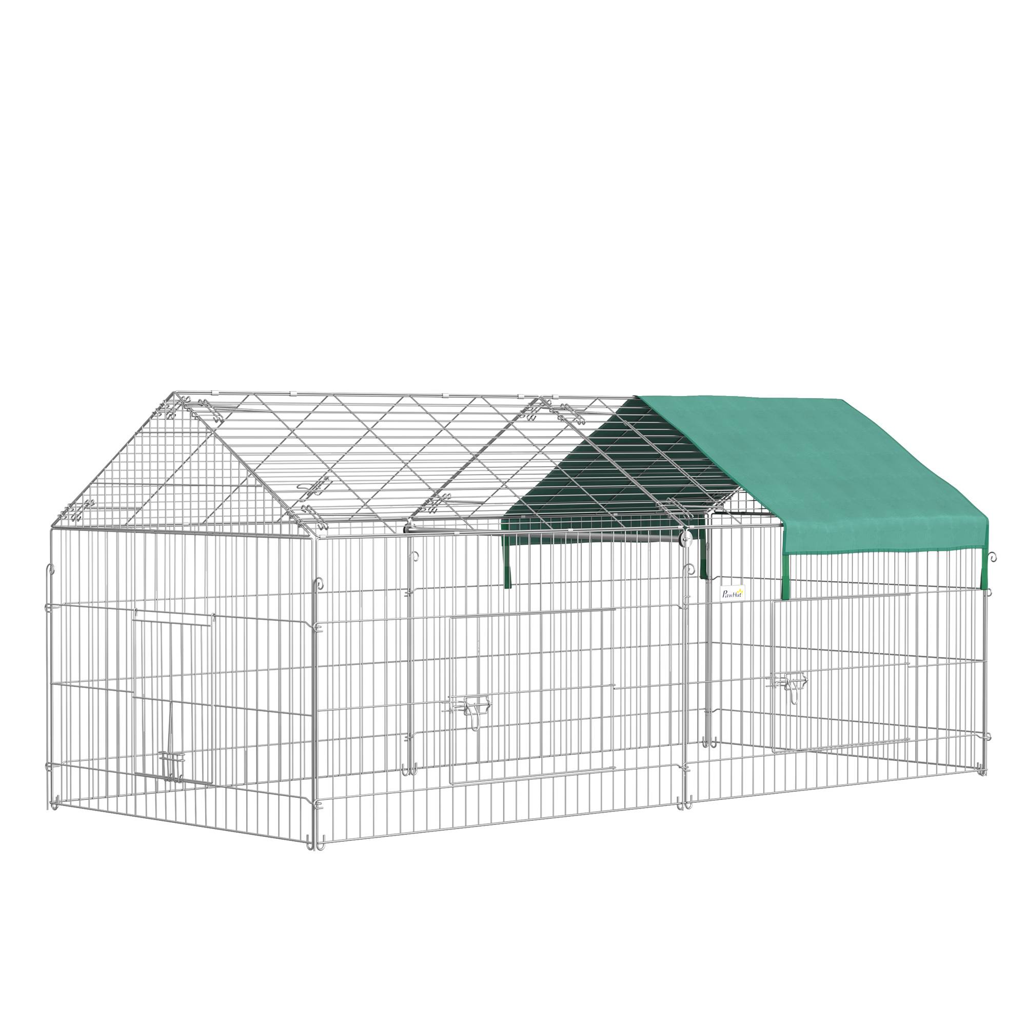 Sans Marque - Enclos animaux acier portes 220x103x103 cm - Image 2