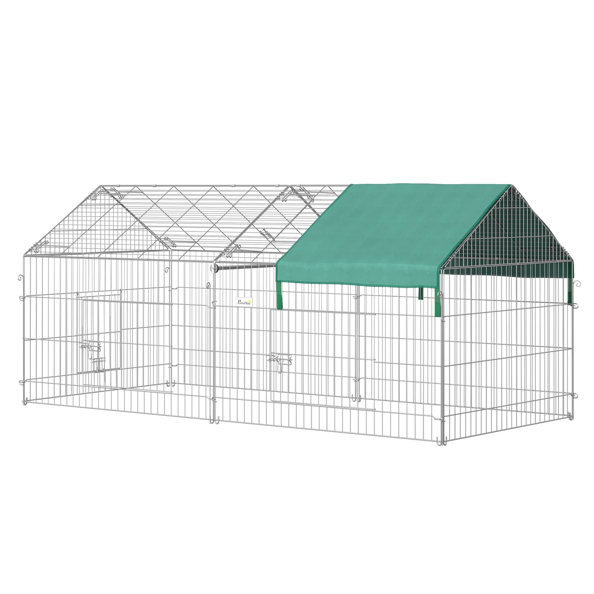 Sans Marque - Enclos animaux acier portes 220x103x103 cm - Image 1