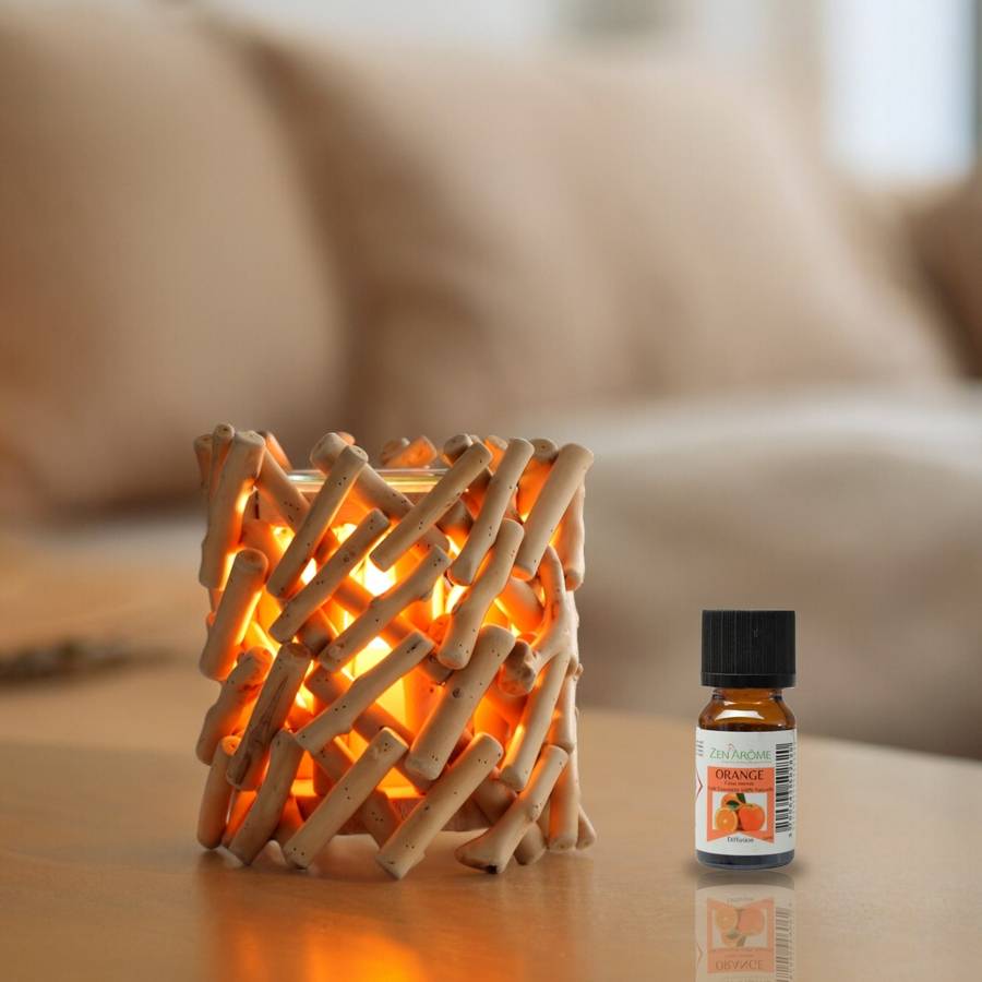 Zen'Arôme Brûleur Cire Parfumée Calorya n°7 - Brûleur Électrique Fondant Parfumé-Lampe à Parfum - Bois Flotté - Coupelle Amovible - Image 2