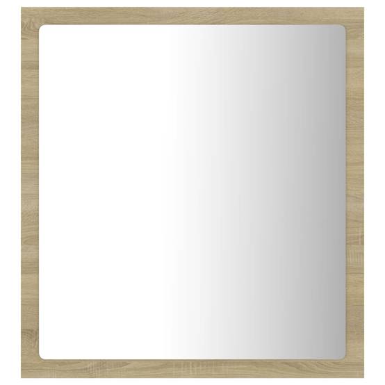 Miroir led de salle de bain 40 x 8,5 x 37 cm acrylique chêne - Image 2