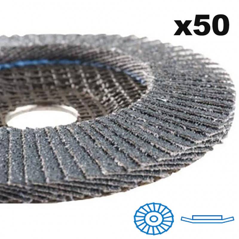 Disque Lamelles Zirconium Incliné Abrasif Zirconium, Forme Inclinée, Grain 40 - Abrasifs Hermes - Image 4