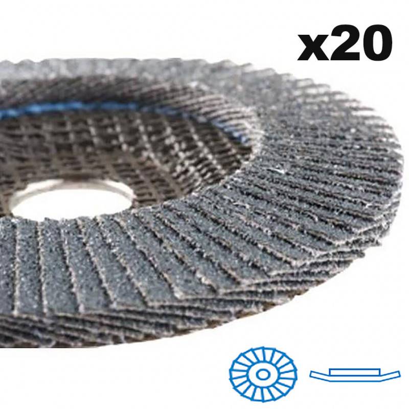 Disque Lamelles Zirconium Incliné Abrasif Zirconium, Forme Inclinée, Grain 40 - Abrasifs Hermes - Image 3