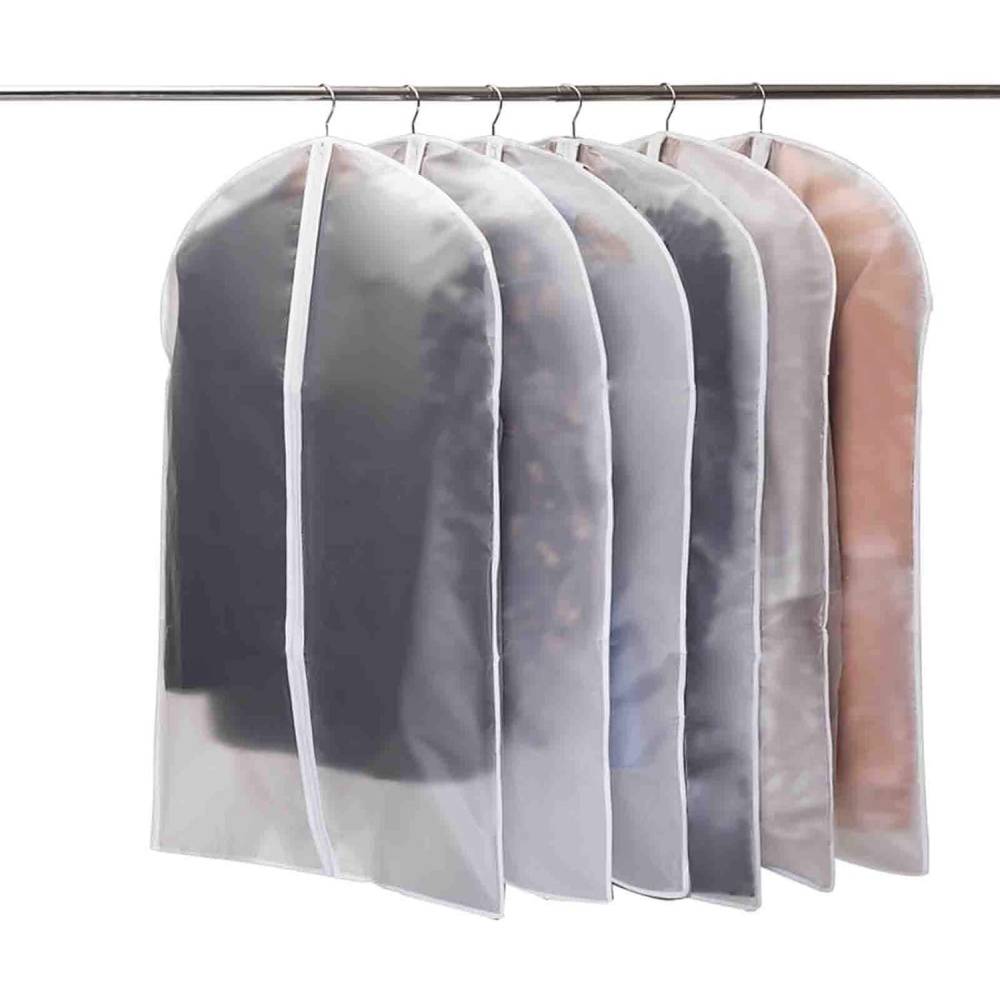 0 - Sac à poussière pour vêtements 6 housses vêtements 60x100cm - Anti-poussière & mites - Transparentes & respirantes - Image 1