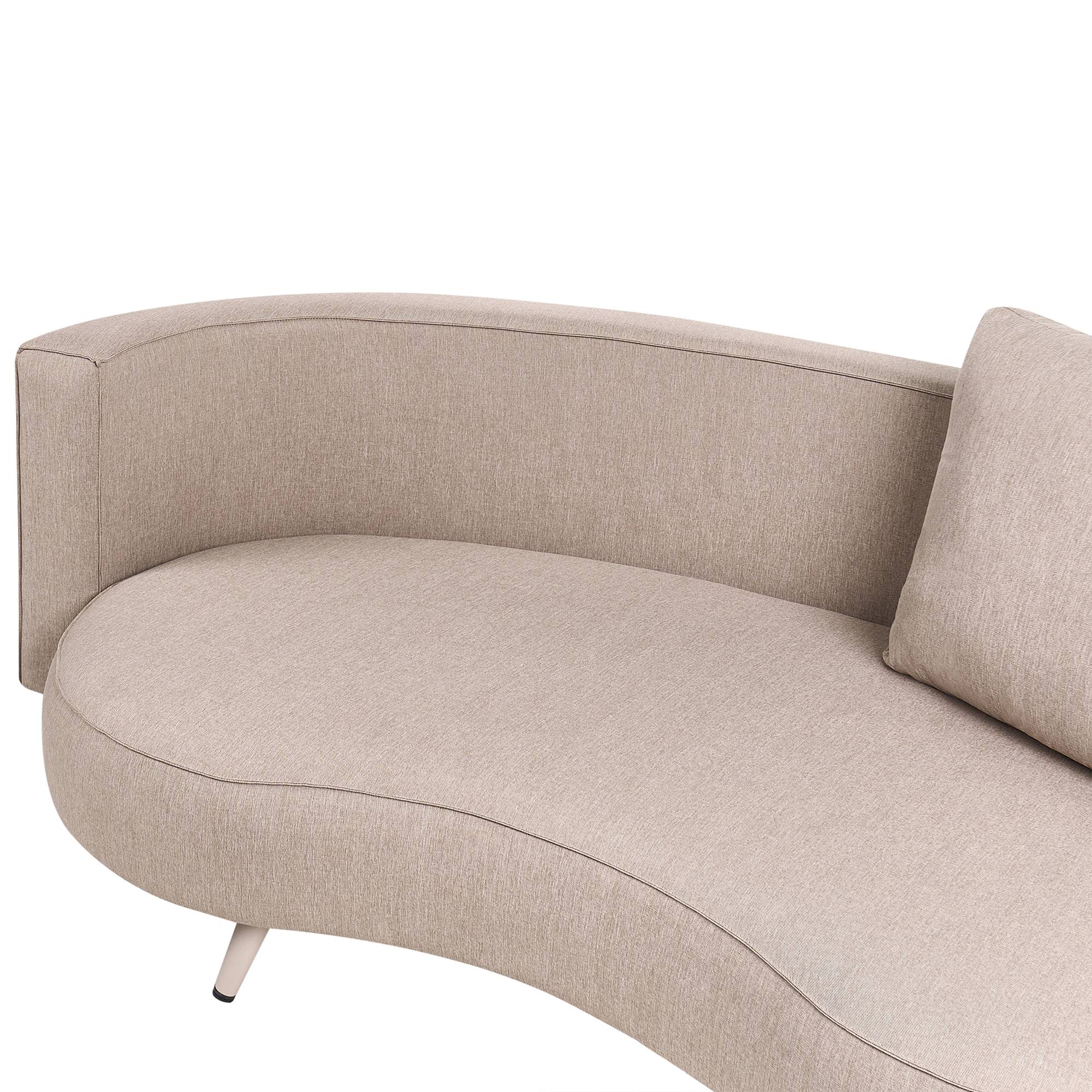 Beliani - Canapé de jardin, 3 Personnes Oléfine Beige PARORI - Beliani - Image 7