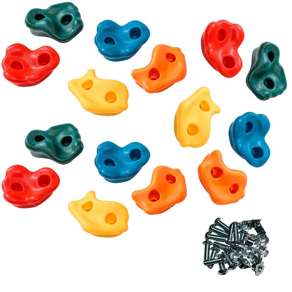 Kangui - 15 Pierres à grimper d'escalade pour structures de jeux - Fixations incluses Kangui - Image 1
