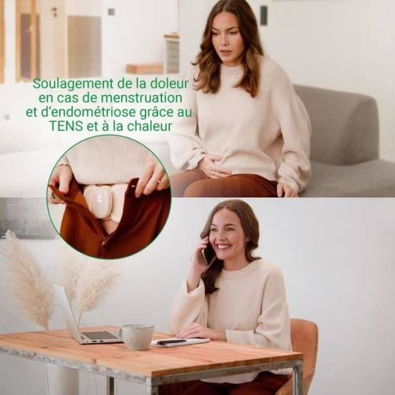 Appareil soulageant les douleurs menstruelles - MEDISANA - TT 250 TENS - 4 electrodes - Ventre et dos - Beige - Image 6