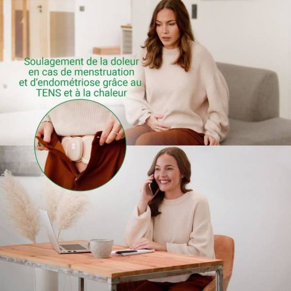 Appareil soulageant les douleurs menstruelles - MEDISANA - TT 250 TENS - 4 electrodes - Ventre et dos - Beige - Image 6