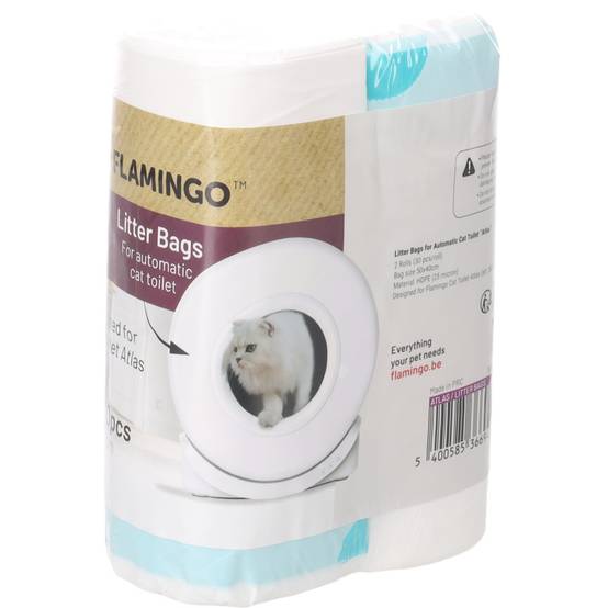 Sacs à litière pour maison de toilette automatique Atlas Blanc 2 x 30 sacs pour chats - Image 2