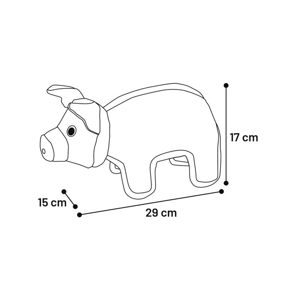 Animallparadise - animallparadise - Jouet Strong Stuff Cochon bleu 17 cm, pour chien - Image 2