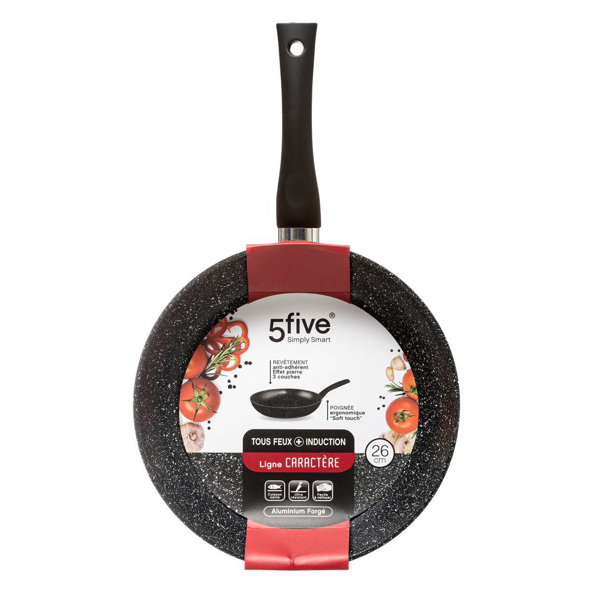 Poêle aluminium forgé "Caractère" 26cm - 5five - Image 3