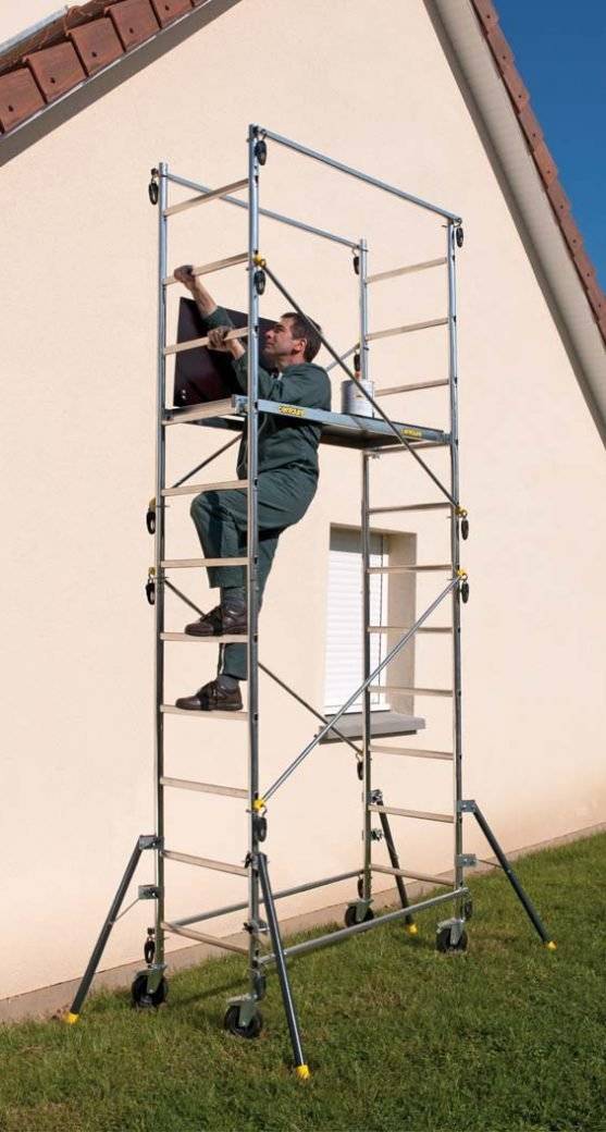 Echafaudage QUAD'UP Evolution, hauteur de travail 4,70m - Image 4