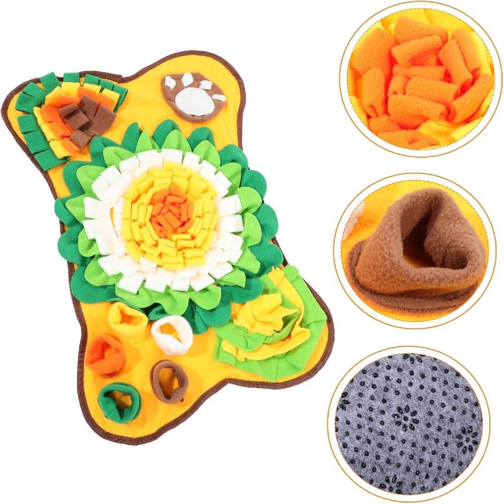 DtopbuyAge - Tapis à renifler pour chien en peluche lavable - Jouet interactif éducatif - Facile à nettoyer - Toyvian DtopbuyAge - Image 3