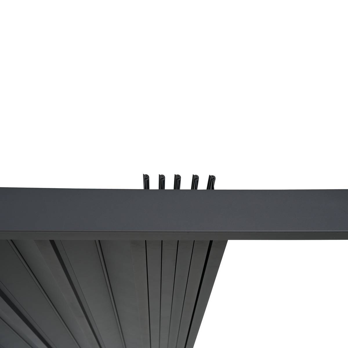 Hesperide - Pergola bioclimatique autoportante Evora 4x3m gris graphite Hespéride - Image 2