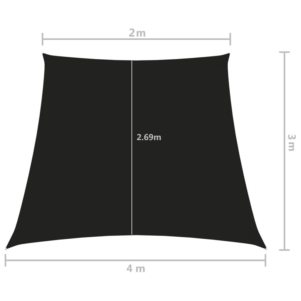 Helloshop26 - Voile toile d'ombrage parasol tissu oxford trapèze 2/4 x 3 m noir - Image 6