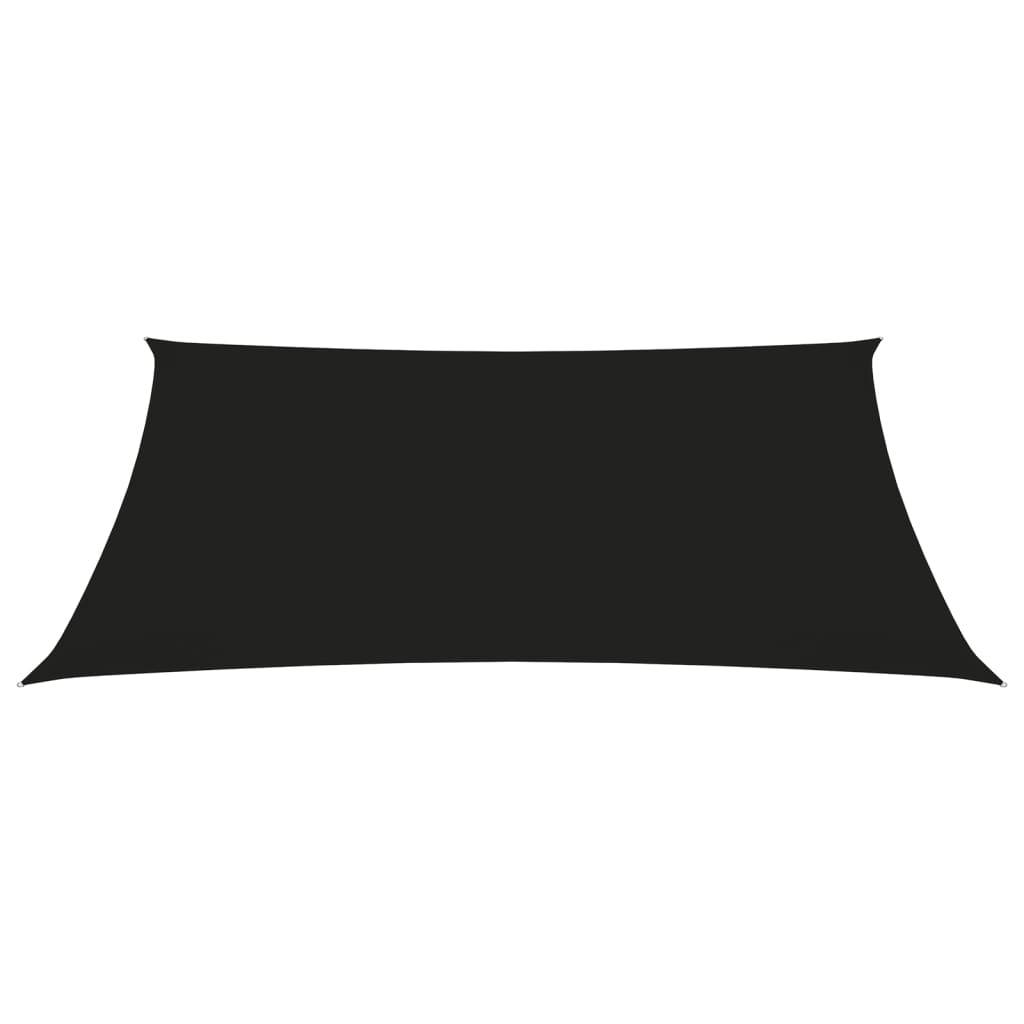 Helloshop26 - Voile toile d'ombrage parasol tissu oxford trapèze 2/4 x 3 m noir - Image 2