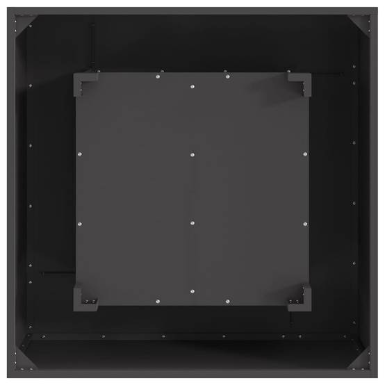 Très Grand Brasero Carré XXL 80cm Acier Foyer de Jardin Design Moderne Noir – ComfortXL Outdoor Living - Image 9