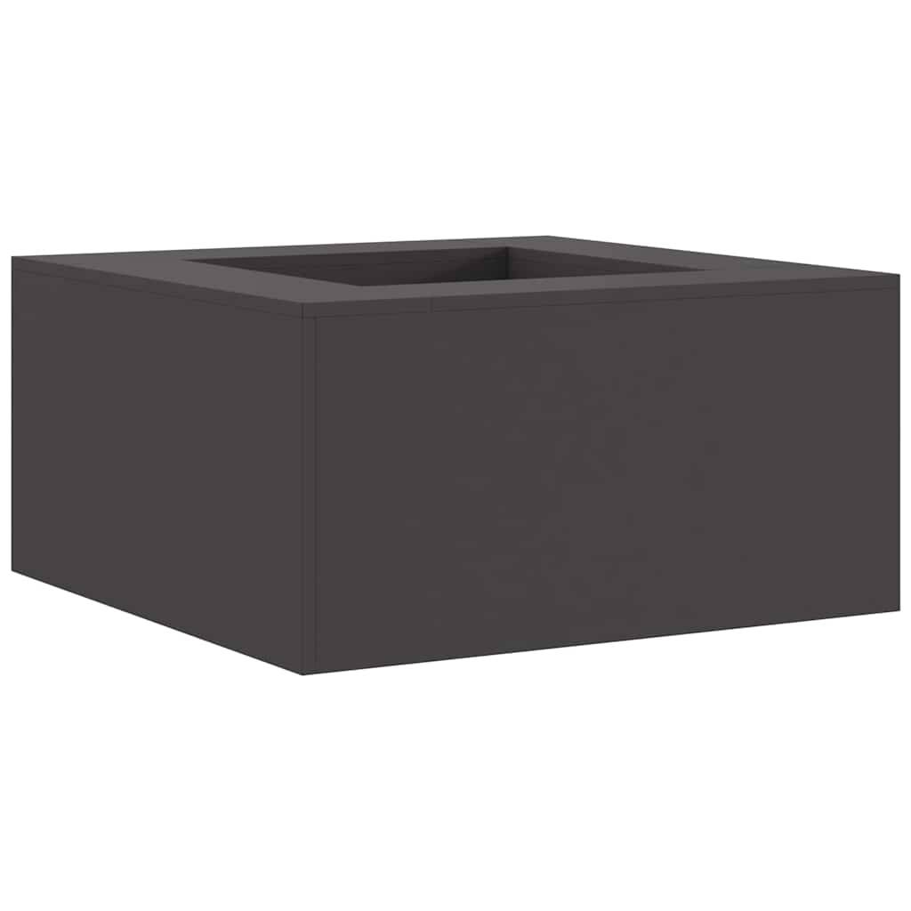 Très Grand Brasero Carré XXL 80cm Acier Foyer de Jardin Design Moderne Noir – ComfortXL Outdoor Living - Image 2