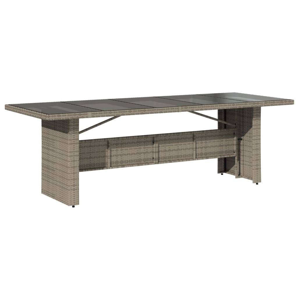 Salon de Jardin 10 Personnes Gris Grande Table 240cm et Fauteuils Inclinables – ComfortXL Outdoor Living - Image 4