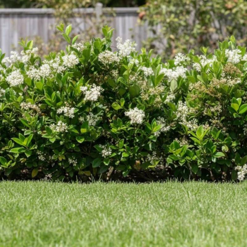 Troène du Japon, Ligustrum à fleurs Blanche - feuillage Persistant - Pot de 7,5L - 60/80 cm-  hauteur à maturité De 1,50 m à 2,00 m - Image 3