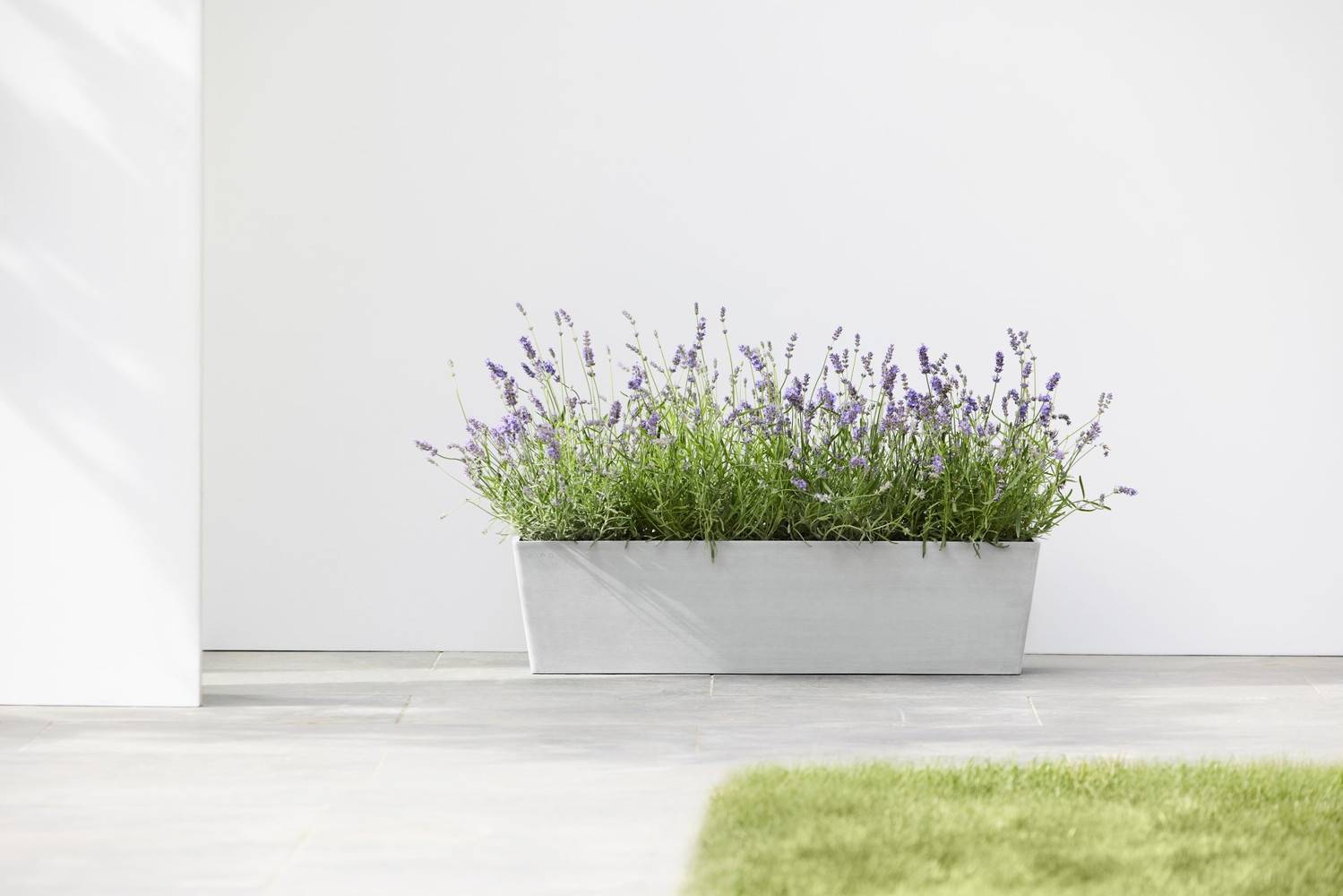Ecopots - Pot Rectangulaire Bruges 80 Blanc Gris - 80 x 20 x H. 20 cm - 25 L ECOPOTS - Image 3