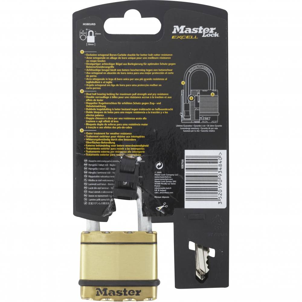 Master Lock - Cadenas à clé MASTER LOCK acier laminé, l.50 mm - Image 4