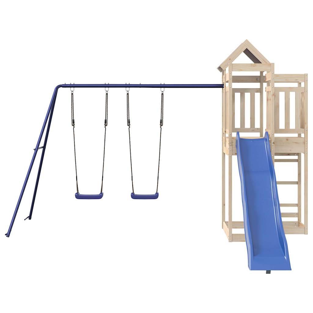 Aire de jeux d'extérieur - Jeu Plein air enfant bois de pin massif rj32 - Image 3
