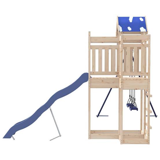Aire de jeux d'extérieur - Jeu Plein air enfant bois de pin massif rj32 - Image 5