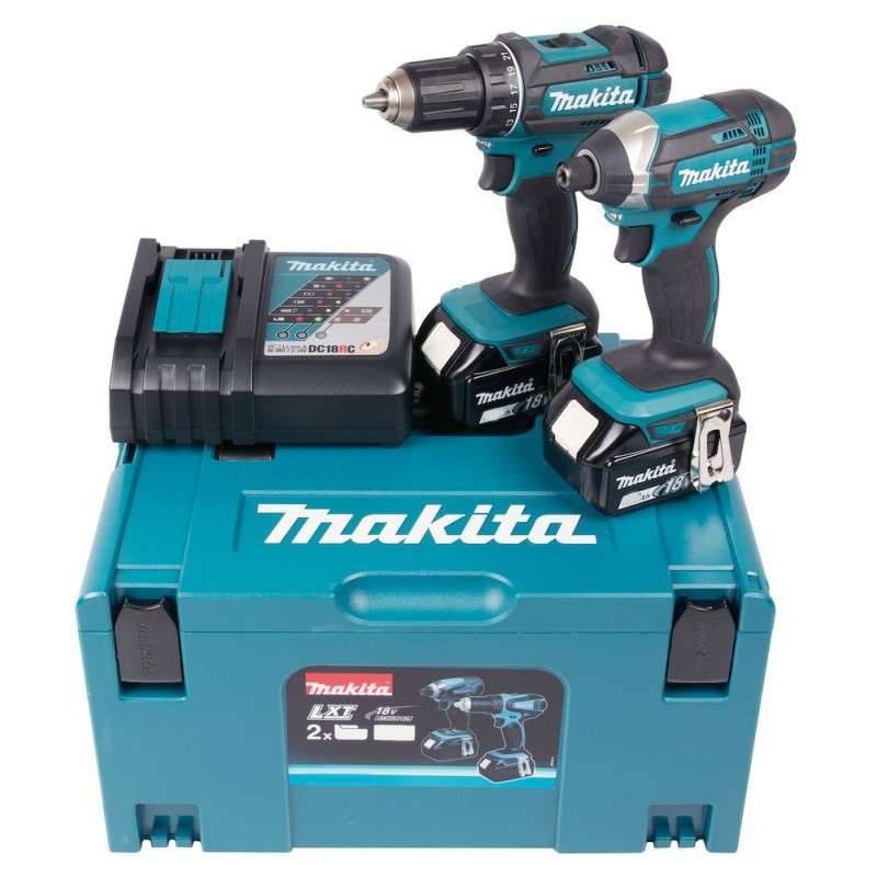 Makita - Pack 2 outils MAKITA DLX2127TJ (DDF482 + DTD152) 18 V Li-Ion (2 x 5 Ah) Makita - Image 1