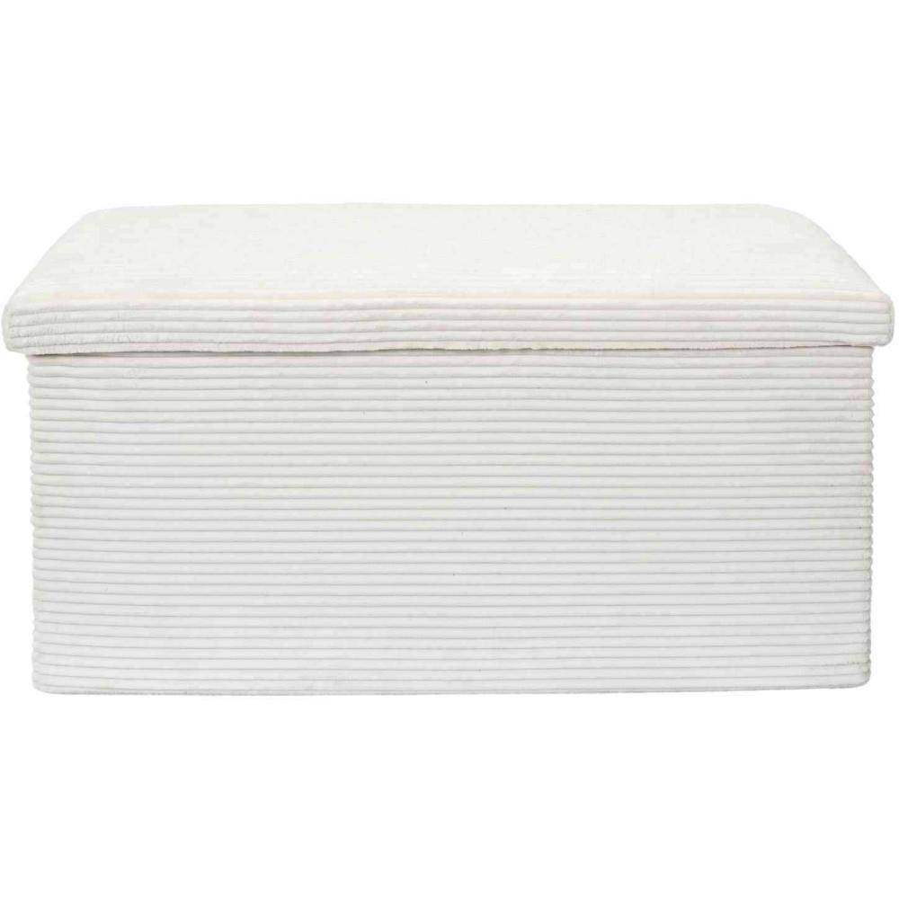 The Home Deco Factory - Coffre banc pliable en velours côtelé Scott - Image 3