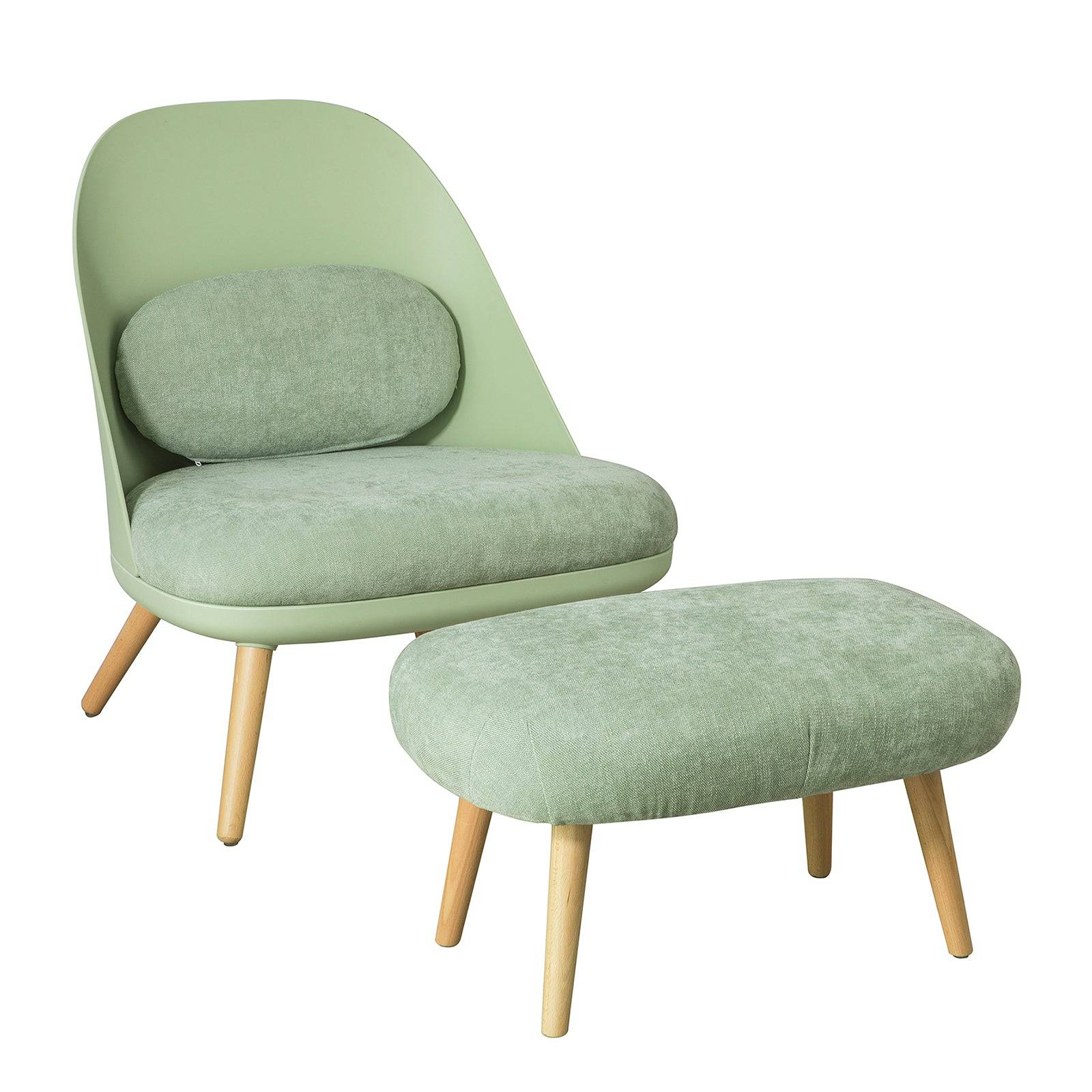 SoBuy Fauteuil Relax avec Repose-Pieds Intégré - Chaise de Détail Confortable, Qualité Supérieure - Image 1